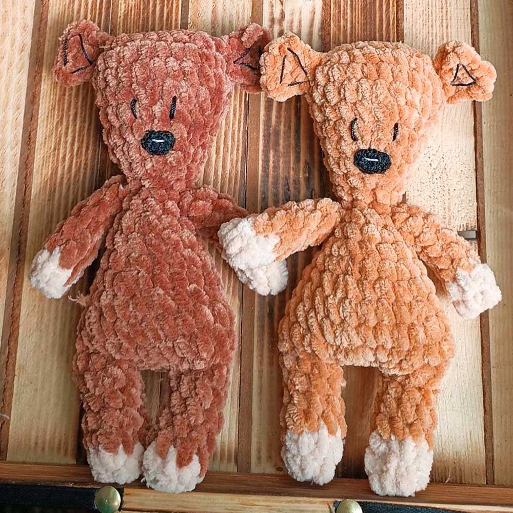عروسک دست بافت خرس مستربین