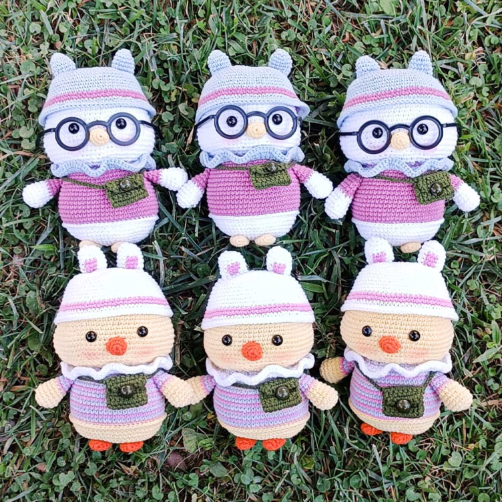 عروسک بافتنی جوجه جغد - Image 2