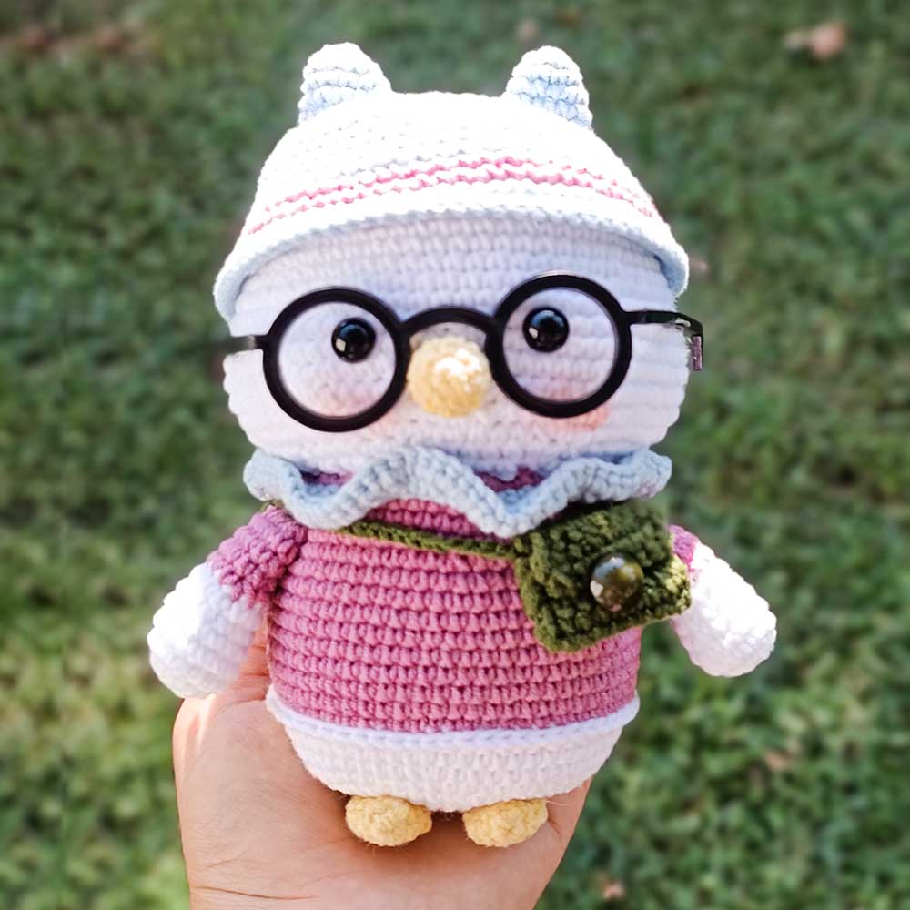 عروسک بافتنی جوجه جغد